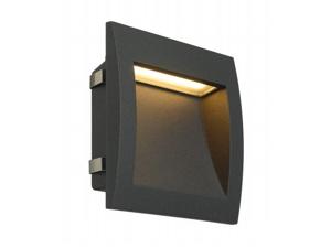 SLV Inbouwlamp vierkantDownunder Out L led antraciet - 233615