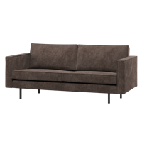 WOOOD Rodeo 2,5-zits bank ribstof Bruin