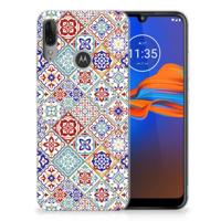 Motorola Moto E6 Plus | TPU | Siliconen hoesje | Tiles Color