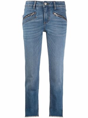 Zadig&Voltaire jean court Ava à coupe slim - Bleu