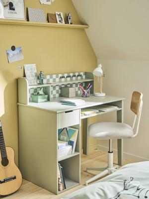Damier kinderbureau groen