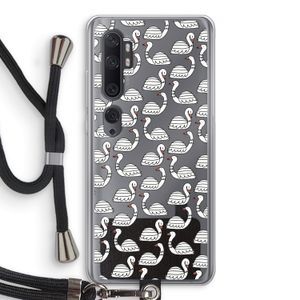 Zwanen: Xiaomi Mi Note 10 Transparant Hoesje met koord