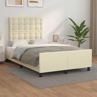 Bedframe zonder matras 120x190 cm kunstleer crème