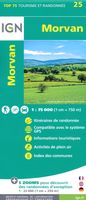 Fietskaart - Wandelkaart 25 Morvan | IGN - Institut Géographique National