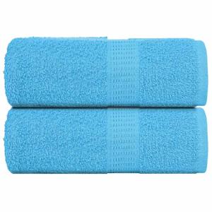 VidaXL Gastendoekjes 2 st 30x50 cm 360 g/m² 100% katoen turquoise
