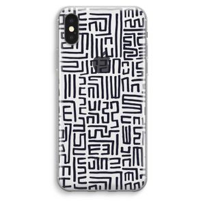 Moroccan Print: iPhone XS Max Transparant Hoesje