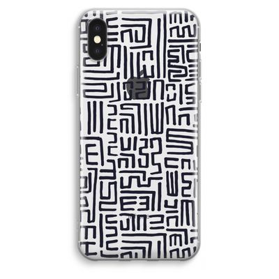 Moroccan Print: iPhone XS Max Transparant Hoesje
