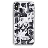 Moroccan Print: iPhone XS Max Transparant Hoesje
