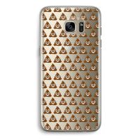 Poop emoji: Samsung Galaxy S7 Edge Transparant Hoesje