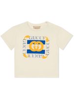 Gucci Kids t-shirt en coton à logo GG - Tons neutres