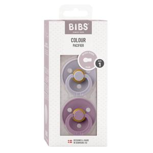 Bibs Fopspeen maat 1 mauve/fossil grey