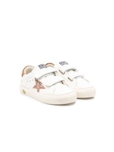 Golden Goose Kids baskets Superstar à attache scratch - Blanc