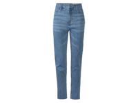 esmara Dames jeans, straight fit, enkellengte (44, Blauw)