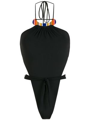 Amir Slama maillot de bain à taille haute - Noir