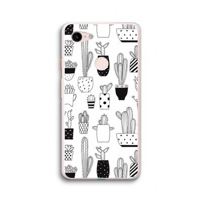 Cactusmotief: Google Pixel 3 XL Transparant Hoesje