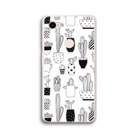 Cactusmotief: Google Pixel 3 XL Transparant Hoesje Cactusmotief: Google Pixel 3 XL Transparant Hoesje
