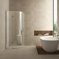 BWS Douchecabine | Kwartrond 90x90x200 cm | 1 deur Links | 8 mm NANO coating glas Boss & Wessing