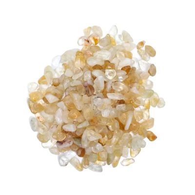 Citrien (gebrande amethist) trommelstenen A/B kwal. -- ±800g; ±0.5-2.5cm