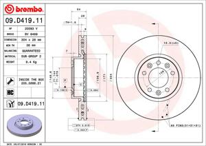 Remschijf BREMBO, Remschijftype: Binnen geventileerd, u.a. für Citroën, Peugeot, Toyota, Opel