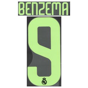 Benzema 9 (Officiële Real Madrid 3rd Bedrukking 2022-2023)