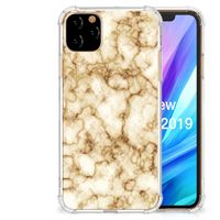 Apple iPhone 11 Pro Max Anti-Shock Hoesje Marmer Goud