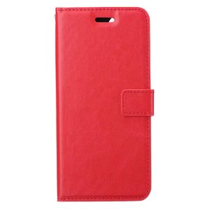 Basey iPhone 15 Pro Max Hoesje Bookcase Hoes Flip Case Book Cover - iPhone 15 Pro Max Hoes Book Case Hoesje - Rood
