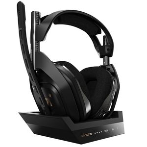 ASTRO Gaming A50 + Base Station Headset Draadloos Hoofdband Gamen Zwart, Goud