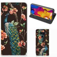 LG V40 Thinq | Hoesje maken | Pauw met Bloemen