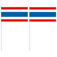 Thailand Zwaaivlaggetjes - 50x - 12 x 24 cm - Thaise vlaggetjes - feestartikelen