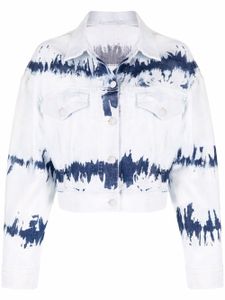 Stella McCartney veste en jean à motif tie-dye - Bleu