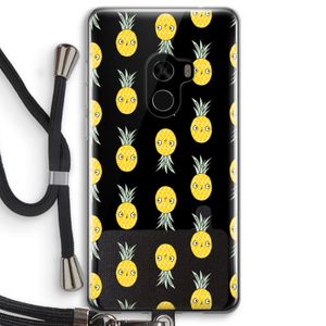 Ananas: Xiaomi Mi Mix 2 Transparant Hoesje met koord