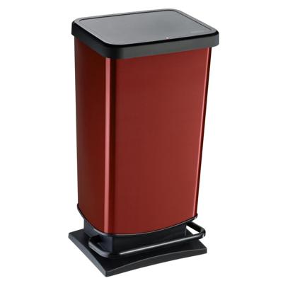 Rotho paso pedaalemmer 40l rood metallic