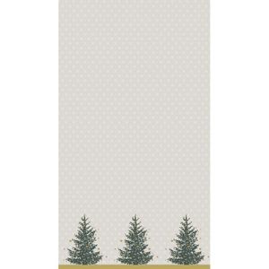 Kerst thema tafellaken/tafelkleed grijs/goud 138 x 220 cm