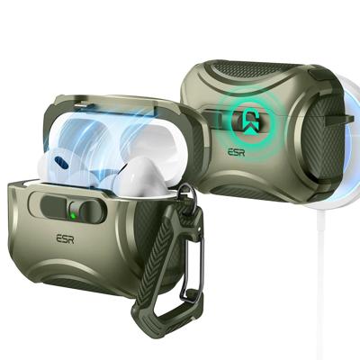 AirPods Pro 3 Cyber FlickLock Magnetic Case - Army Green AirPods Pro 3 Cyber FlickLock Magnetic Case - Army Green