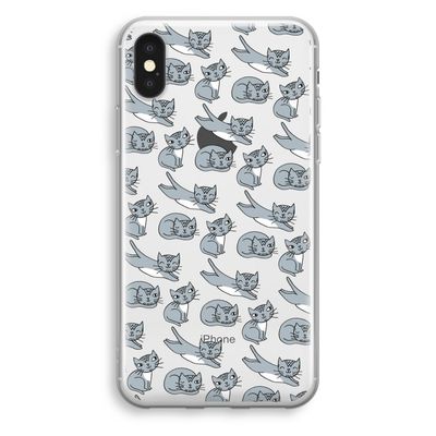 Poezen: iPhone X Transparant Hoesje