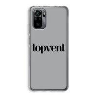 Topvent Grijs Zwart: Xiaomi Redmi Note 10 Pro Transparant Hoesje