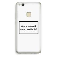 Alone: Huawei Ascend P10 Lite Transparant Hoesje - thumbnail