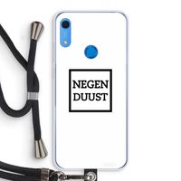 Negenduust vierkant: Huawei Y6s Transparant Hoesje met koord