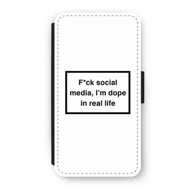 I'm dope: iPhone X Flip Hoesje