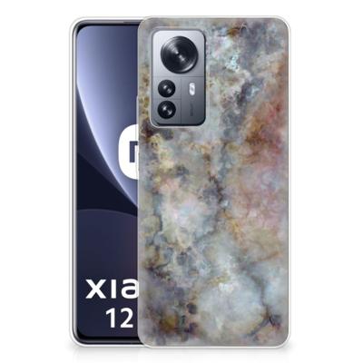 Xiaomi 12 Pro | TPU | Siliconen hoesje | Marmer Grijs