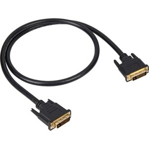 Sharkoon DVI-D/DVI-D (24+1), 1 m DVI kabel Zwart