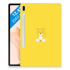 Samsung Galaxy Tab S7FE Tablet Back Cover Baby Leopard