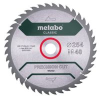 Metabo Accessoires Cirkelzaagblad | "Precision Cut Classic" | 254x30mm | Z40 WZ 20° - 628325000