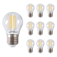 10x E27 LED Filament - 4 Watt 470 lumen - 2700K warm wit licht - Vervangt 40 Watt - G45 vorm - thumbnail