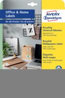 Etiket avery lr3424-10 105x48mm recycled wit 120st