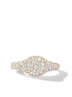 David Yurman bague en or 18ct pavée de diamants - thumbnail