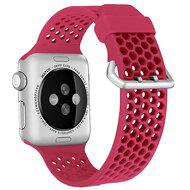 Bandje met gaatjes - Rood - Geschikt voor Apple Watch 42mm / 44mm / 45mm / 49mm