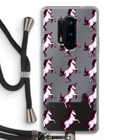 Musketon Unicorn: OnePlus 8 Pro Transparant Hoesje met koord