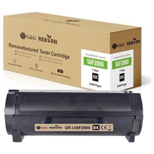 G&G Toner vervangt Lexmark 56F2000 Compatibel Zwart 6000 bladzijden Reborn remanufactured 21311