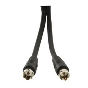 F-connector kabel voor satelliet zwart of wit [diverse lengtes]